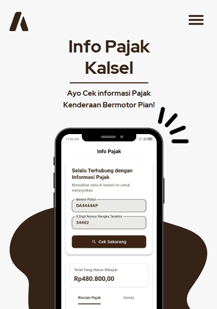 Screenshot Aplikasi Info Pajak